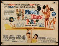 5j717 MUSCLE BEACH PARTY 1/2sh '64 Frankie & Annette, 10,000 biceps & 5,000 bikinis!