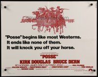 5j747 POSSE 1/2sh '75 Kirk Douglas, it begins like most westerns but ends like none of them!