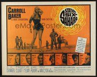 5j787 STATION SIX-SAHARA 1/2sh '64 super sexy Carroll Baker is alone with five men in the desert!