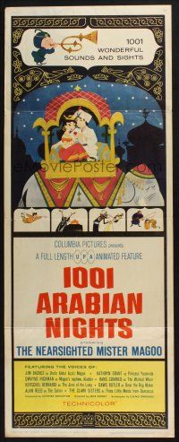 5j002 1001 ARABIAN NIGHTS insert '59 Jim Backus as the voice of The Nearsighted Mr. Magoo!