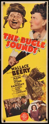 5j059 BUGLE SOUNDS insert '42 military man Wallace Beery & Marjorie Main!