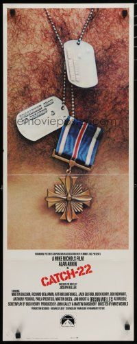 5j074 CATCH 22 insert '70 directed by Mike Nichols, based on the novel by Joseph Heller!