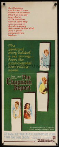 5j075 CHAPMAN REPORT insert '62 Jane Fonda, Shelley Winters, from Irving Wallace sex novel!