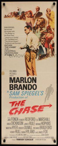 5j078 CHASE insert '66 Marlon Brando, Jane Fonda, Robert Redford, directed by Arthur Penn