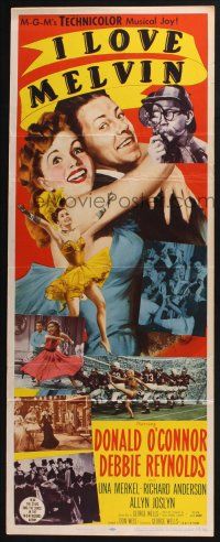 5j168 I LOVE MELVIN insert '53 great romantic art of Donald O'Connor & Debbie Reynolds!