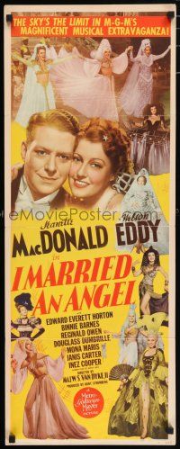 5j169 I MARRIED AN ANGEL insert '42 Nelson Eddy dreams Jeanette MacDonald is his heavenly mate!