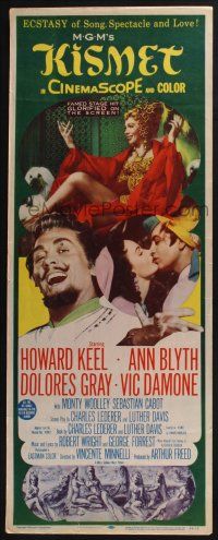 5j190 KISMET insert '56 Howard Keel, Ann Blyth, ecstasy of song, spectacle & love!