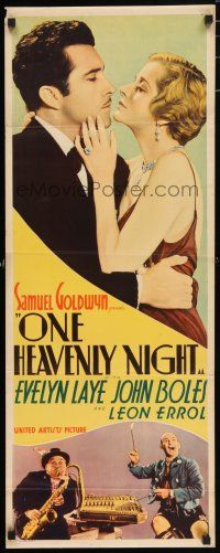 5j249 ONE HEAVENLY NIGHT insert '31 Evelyn Laye is the toast of two continents, John Boles