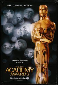 5k013 84TH ANNUAL ACADEMY AWARDS 1sh '12 cool image of Oscar statuette, classic movie montage!