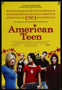 5k067 AMERICAN TEEN DS 1sh '08 Nanette Burstein, Hannah Bailey, Colin Clemens, high school!