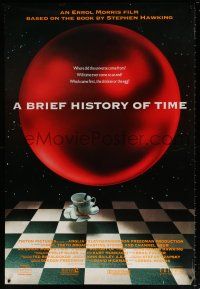 5k127 BRIEF HISTORY OF TIME DS 1sh '92 based on the book by Steven Hawking, cool image!