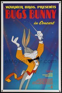 5k132 BUGS BUNNY IN CONCERT 1sh '90 great cartoon image of Bugs conducting orchestra!