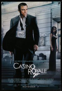 5k151 CASINO ROYALE advance 1sh '06 Daniel Craig as James Bond & sexy Eva Green!