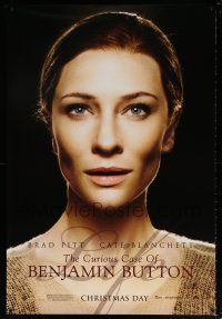 5k196 CURIOUS CASE OF BENJAMIN BUTTON teaser DS 1sh '08 great portrait of pretty Cate Blanchett!