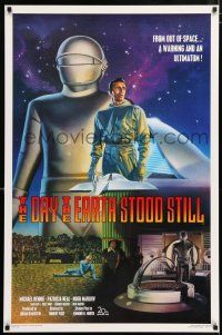 5k209 DAY THE EARTH STOOD STILL Kilian 1sh R94 classic sci-fi, cool different Rodriguez art!