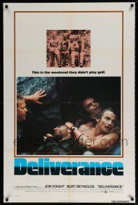 5k214 DELIVERANCE 1sh '72 Jon Voight, Burt Reynolds, Ned Beatty, John Boorman classic!