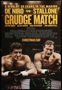 5k336 GRUDGE MATCH advance DS 1sh '13 Robert De Niro & Sylvester Stallone in boxing ring!