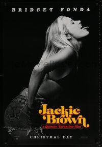 5k411 JACKIE BROWN teaser 1sh '97 Quentin Tarantino, profile portrait of sexy Bridget Fonda!