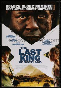 5k439 LAST KING OF SCOTLAND style B int'l DS 1sh '06 Forest Whitaker, James McAvoy and Washington!