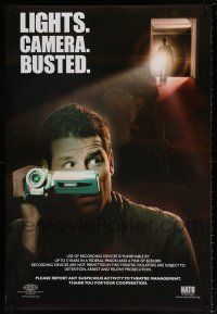 5k445 LIGHTS CAMERA BUSTED DS 1sh '00s image of man caught recording movie!