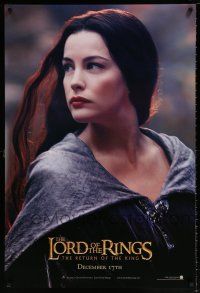 5k458 LORD OF THE RINGS: THE RETURN OF THE KING teaser DS 1sh '03 sexy Liv Tyler as Arwen!