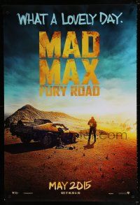 5k465 MAD MAX: FURY ROAD teaser DS 1sh '15 Tom Hardy in the title role as the legendary character!