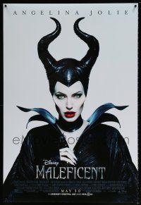 5k467 MALEFICENT advance DS 1sh '14 cool image of sexy Angelina Jolie in title role!