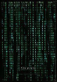 5k481 MATRIX RELOADED 2003 holofoil teaser 1sh '03 Keanu Reeves, Carrie-Anne Moss, free your mind!