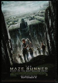 5k486 MAZE RUNNER style B advance DS 1sh '14 Dylan O'Brien, Poulter, Brodie-Sangster!