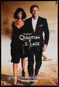 5k610 QUANTUM OF SOLACE int'l advance DS 1sh '08 Daniel Craig as James Bond + sexy Kurylenko!