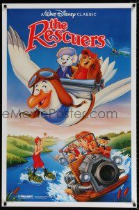5k633 RESCUERS 1sh R89 Disney mouse mystery adventure cartoon from depths of Devil's Bayou!