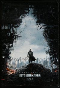 5k722 STAR TREK INTO DARKNESS teaser DS 1sh '13 cool image of rubble & Benedict Cumberbatch!