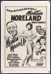 5m098 MANTAN MESSES UP linen 1sh R50s Moreland, Monte Hawley, Lena Horne, Toddy Pictures!