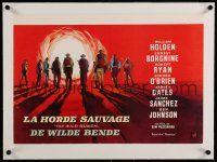 5p131 WILD BUNCH linen Belgian '69 Sam Peckinpah cowboy classic, cool different Ray artwork!