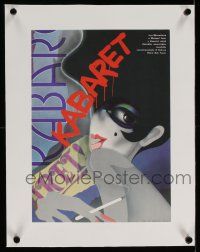 5p046 CABARET linen Czech 11x16 1989 best different Bartosova art of smoking Liza Minnelli!
