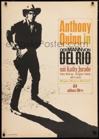 5p146 MAN FROM DEL RIO linen German R60s different full-length art of gunslinger Anthony Quinn!
