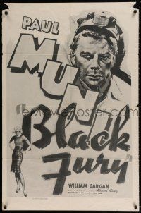 5r105 BLACK FURY 1sh R56 Paul Muni, Karen Morley, directed by Michael Curtiz