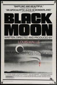 5r107 BLACK MOON 1sh '75 Louis Malle, Therese Giehse, cool surreal artwork!