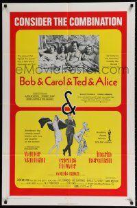 5r121 BOB & CAROL & TED & ALICE/CACTUS FLOWER 1sh '71 romantic comedy double-bill!