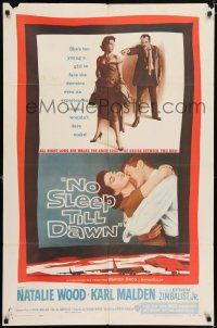 5r124 BOMBERS B-52 1sh '57 Natalie Wood, Karl Malden, No Sleep Till Dawn!