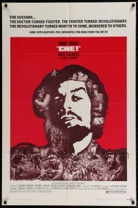 5r184 CHE 1sh '69 art of Omar Sharif as Guevara, Jack Palance as Fidel Castro!