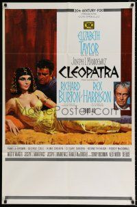 5r203 CLEOPATRA Spanish/U.S. 1sh '64 Elizabeth Taylor, Richard Burton, Rex Harrison, Howard Terpning art