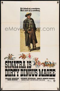 5r253 DIRTY DINGUS MAGEE 1sh '70 full-length image of dusty cowboy Frank Sinatra!