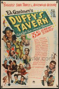 5r271 DUFFY'S TAVERN style A 1sh '45 art of Paramount's biggest stars including Lake, Ladd & Crosby!
