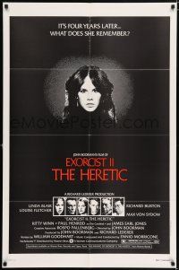 5r299 EXORCIST II: THE HERETIC 1sh '77 Linda Blair, John Boorman's sequel to Friedkin's movie!