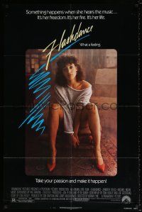 5r322 FLASHDANCE 1sh '83 sexy dancer Jennifer Beals, take your passion and make it happen!
