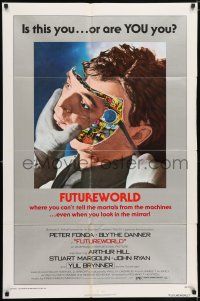 5r362 FUTUREWORLD 1sh '76 AIP, a world where you can't tell the mortals from the machines!