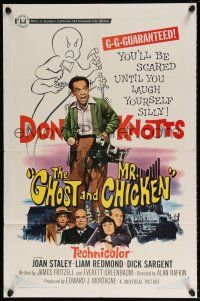 5r373 GHOST & MR. CHICKEN 1sh '66 wacky Don Knotts, you'll be scared til you laugh yourself silly