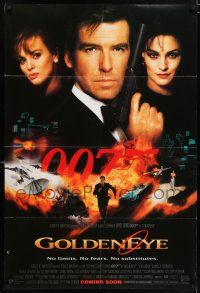 5r397 GOLDENEYE int'l advance DS 1sh '95 Pierce Brosnan as secret agent James Bond 007!