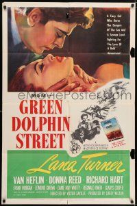 5r425 GREEN DOLPHIN STREET 1sh R55 sexy Lana Turner, Van Heflin, written by Samson Raphaelson